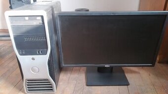 PC sestava Dell workstation Xeon, monitor