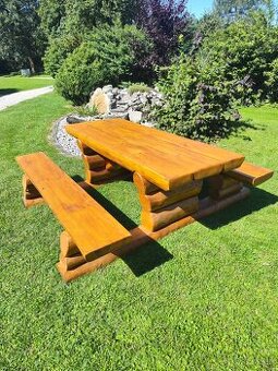 Výprodej Masivní set 200 cm tloušťka fošen 15 cm