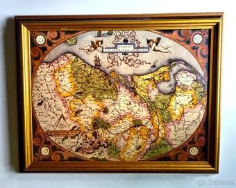 HISTORICKÁ MAPA NIZOZEMÍ A BELGIE/ A.Ortelius 1575