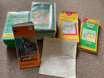 Starší turistické mapy ČR i Evropy