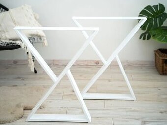 Úzká Železná Industrial Podnož Noha do Z 2ks Bílá Š40 x V43