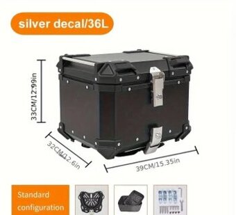 Hliníkový kufr na motorku