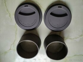 Víčka a protiskluzové držáky na bambusový termohrnek