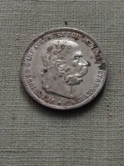 1 koruna 1893 Rakousko -Uhersko stribro