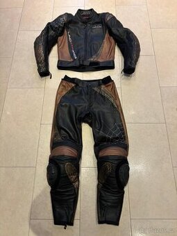 Lindstrands STR-Pánská Dámská kožená moto kombinéza, dvoudíl