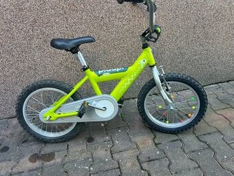 Dětské kolo pro nejmenší s tyčí pro připojení za velké kolo