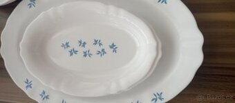 Krásný velký oválný talíř+2 malé