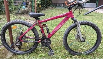 Dětské celoodpružené kolo Carrera 24 palců