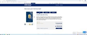 FINE GOLD LADY FORTUNA PAMP