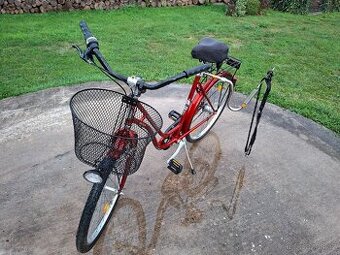 Dámské kolo s košíkem