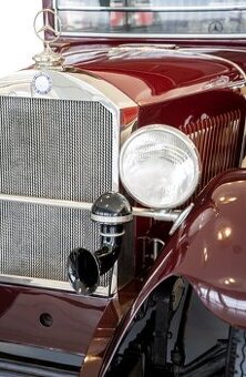 Znak na předválečné Mercedesy 20.-30.léta (chrom + smalt)