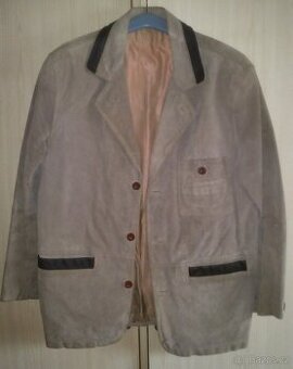Pánské kožené sako, vel. 48