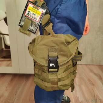 Nová stehenní brašna / Pouzdro na masku MIL-SPEC Plus – Oliv