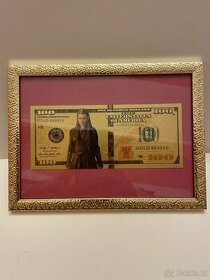 Zlatá 100 $ bankovka - 1
