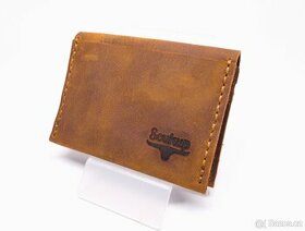 Nová ručně šitá kožená peněženka - Soukup Leather "C"