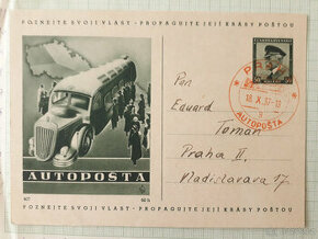 Autopošta - dopisnice 1937 CDV69/407