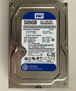 WD Blue 500GB 7200ot. SATA III - 3.5" do PC