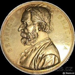 Medaile Bedřich Smetana 1894, Stříbro 51,6 gramu