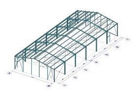 Prodej ocel. konstrukce15x36/5,5m - 1
