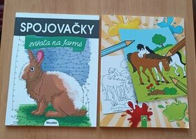 Omalovánky koně a spojovačky zvířat