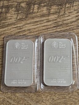 2ks Stříbrný slitek 1oz