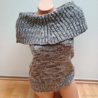 PĚKNÝ ŽÍHANÝ SVETR ROLÁK zn. ONE LOVE vel. M