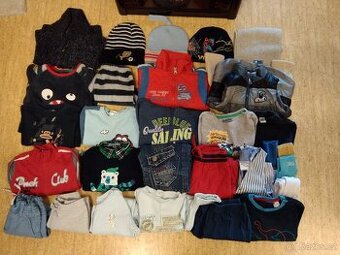 Podzimní-zimni oblečení na kluka velikost 86/92.