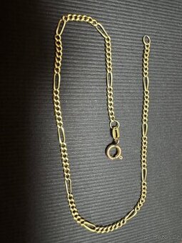 Zlato, zlatý náramek 14 karátu, 585 váha 2,3 g