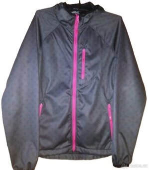 S kapucí  bunda větrovka S Wolf  dámská šedá