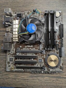 Základní deska ASUS H97M-PLUS + i5-4570S + 8GB RAM