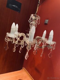 Starožitný křišťálový lustr - Kamenický Šenov
