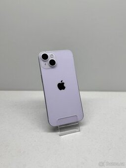 APPLE IPHONE 14 128GB FIALOVÝ-BATERIE 100%