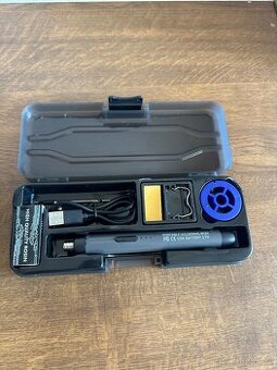 Přenosná akumulátorová USB páječka – kompletní sada v pouzdř