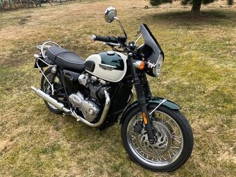 Triumph Bonneville T120 British Racing Green + orig.doplňky