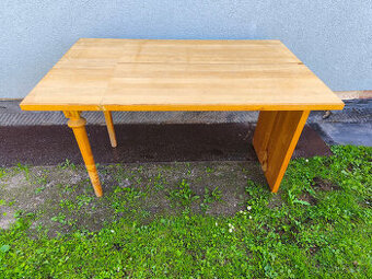 Stůl, komplet masiv, 127 cm x 80 cm