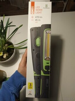 LED + COB LED nabíjecí svítilna P4532, 470 lm, 1800 mAh