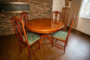 Jídelní stůl 120 cm + 4x jídelní židle