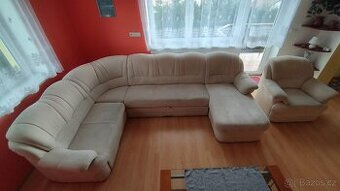 Gauč 3,1x2,1 + křeslo