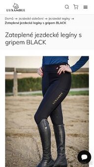 Zateplené jezdecké legíny