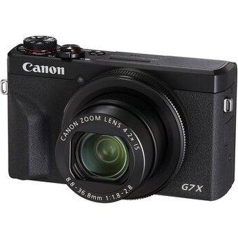 CANON G7X Mark III černý - nový, nerozbalený, záruka 24 měs. - 1