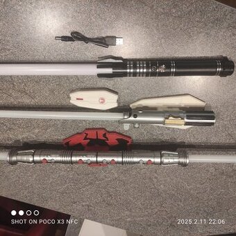 Star wars Darth Maul lightsaber světelný meč lampa