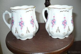 hrnečky růžový porcelán