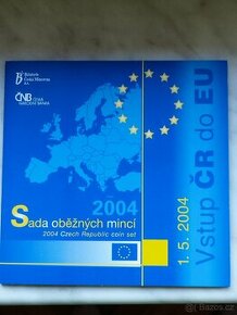 Sada oběžných mincí ČR 2004 vstup do EU