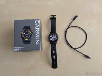 Garmin Venu 3 100% stav, zaruka 13.2.2026