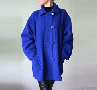Královsky modrý duffle coat Miss Smith vel.42