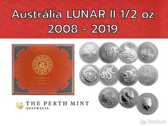 Lunární série II, Austrálie 2008 - 2019. 1/2oz. 300.000 ks