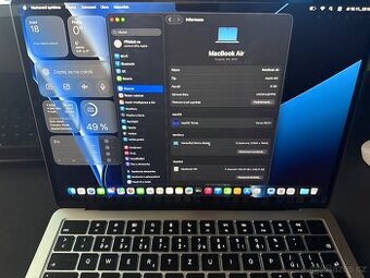 Macbook Air 13” M3/ 256GB/ 8GB/ baterie 100%