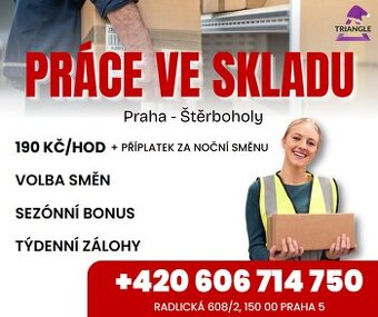 📦 Hledáme pracovníky do skladu Praha-Štěrboholy 📦