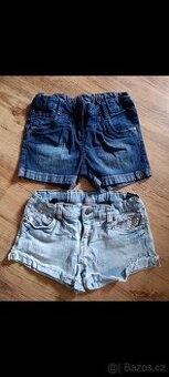 Džínové kraťasy vel. 128 a 146
