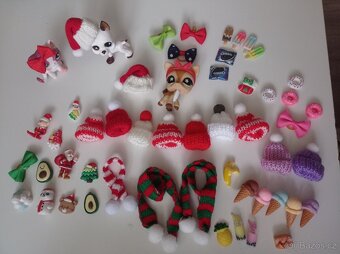 Doplňky vánoční pro littlest petshop a jiné Barbie a pod.
